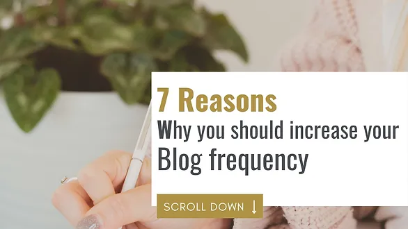 7 Reasons Why You Should Increase Your Blog Frequency